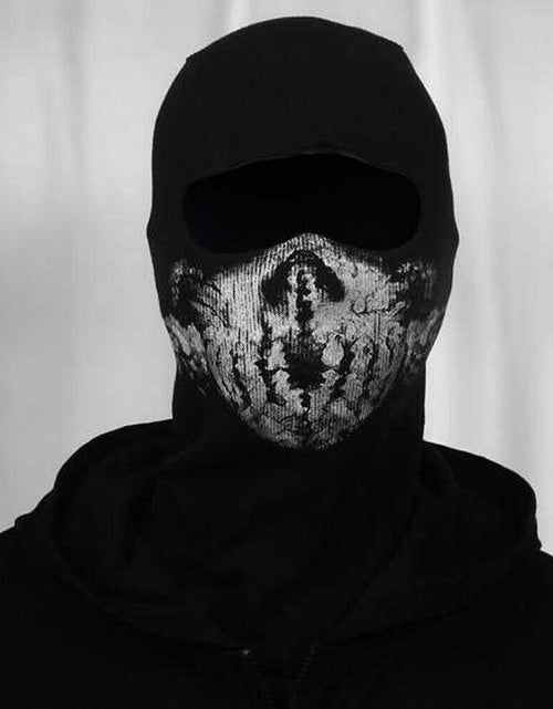 Load image into Gallery viewer, Motorcycle Game Balaclava Hood Ghost Skull Full Face Cover CS Halloween Mask US
