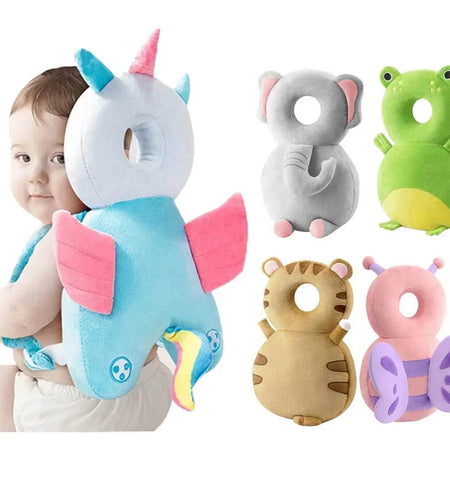 Baby Head Fall Protection Pad Cushion Cartoon Soft Security Pillows Backpack Newborn Headrest Security Pillows Backpack Toddler