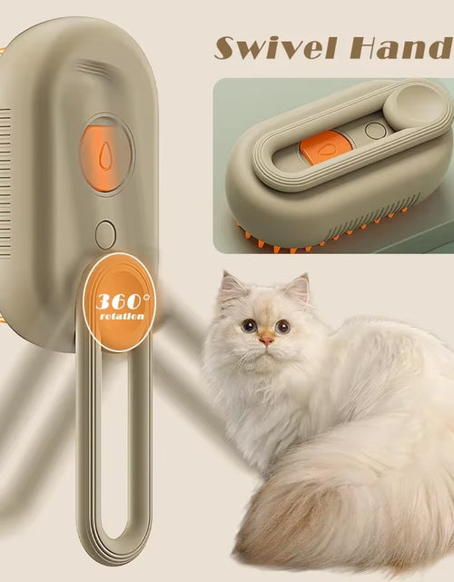 Load image into Gallery viewer, Pet Steam Brush Steam Cats Comb Electric Sprayer for Massage Wool Cat Brush Vaporizer Hair Removal Grooming Pets Accessories
