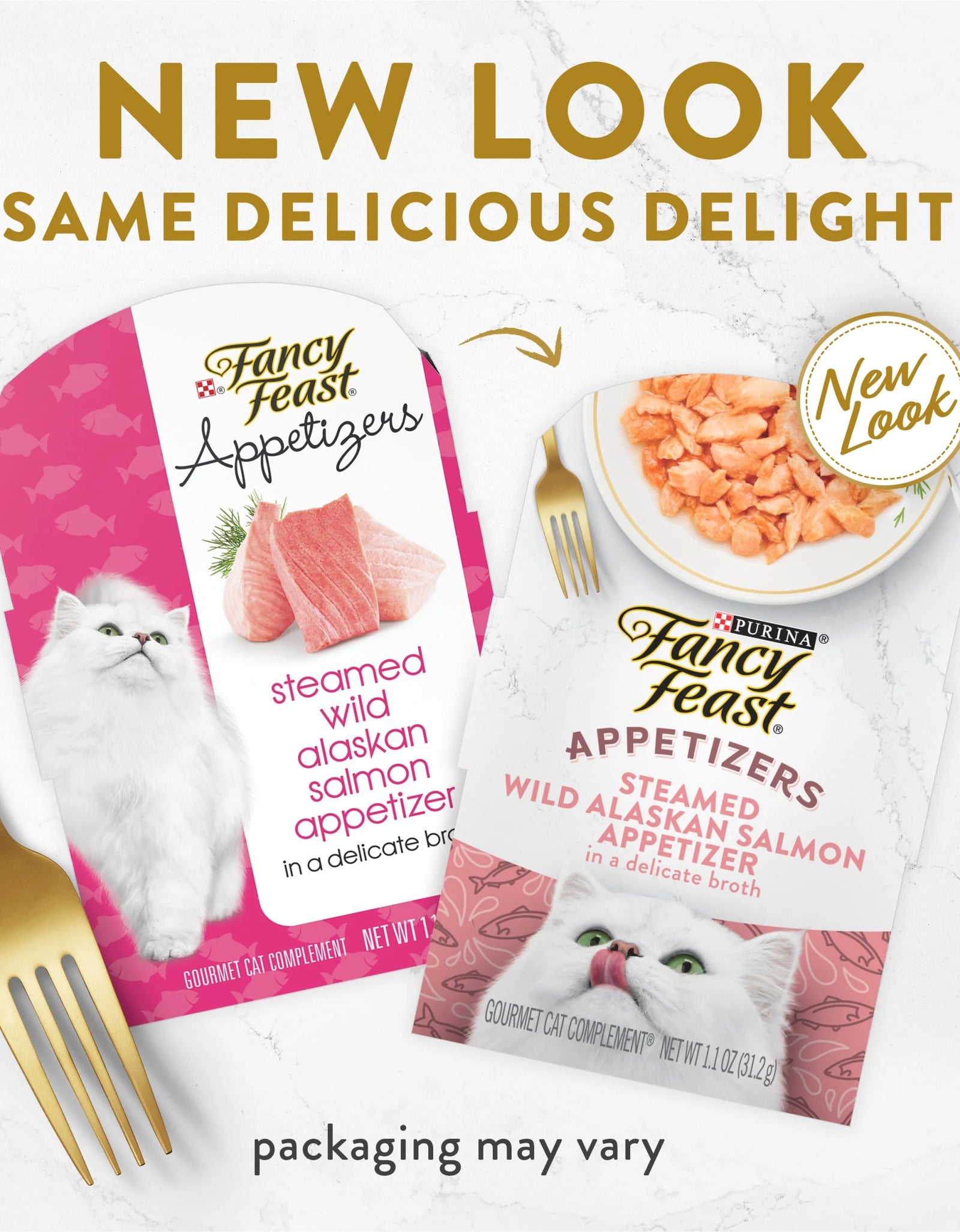 Purina  Appetizers Wet Cat Food, Steamed Alaskan Salmon, 1.1 Oz Trays (10 Pack)