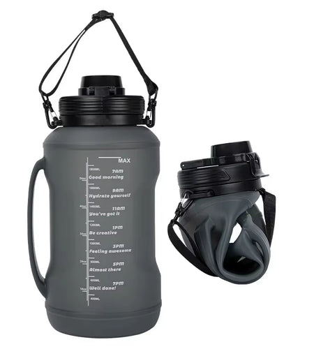 HydraFlex™ 2L Foldable Silicone Water Bottle – Ultimate Sports & Outdoor Hydration