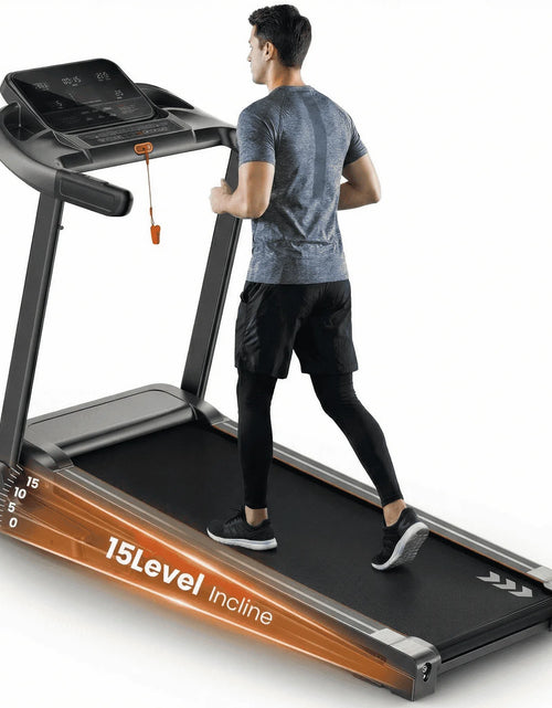 Load image into Gallery viewer, Auto Incline Treadmill Folding Electric Treadmill 286Lbs APP Bluetooth Exercise Treadmill for Home Office Speed Range of 0.6 to 9 Mph
