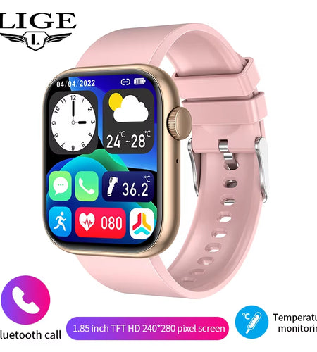 New Smart Watch 2025 Wireless Charging Smartwatch Bluetooth Calls Men Women Smartwatches Fitness Bracelet Custom Watch Face