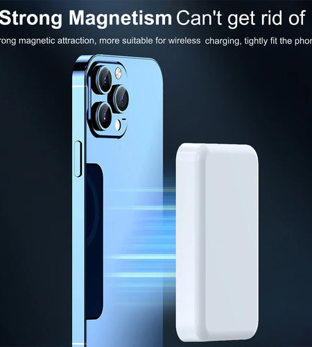 Wireless Portable Charger Mini Magnetic 5000Mah/10,000Mah Mobile Power for Iphone 15/14/13/12/Mini/Pro/Pro M Ax-Gray