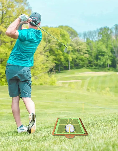 Load image into Gallery viewer, SwingPerfect Golf Training Mat – Portable Swing Detection &amp; Impact Tracing Aid for Better Golf Shots
