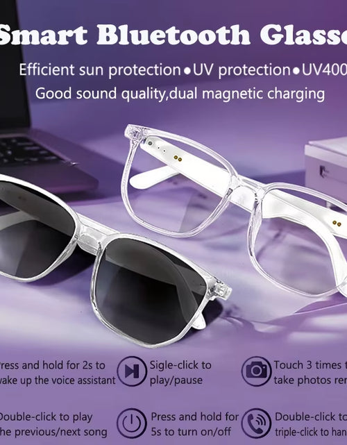 Load image into Gallery viewer, SoundSight Smart Glasses – Bluetooth Sunglasses with Built-In Earphones, UV400 Polarized Lenses &amp; Hands-Free Calling
