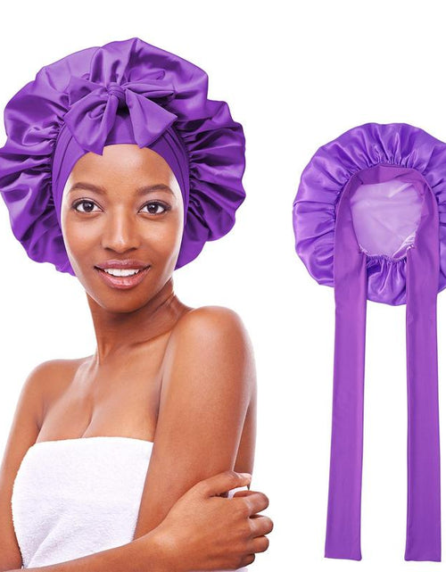 Load image into Gallery viewer, Silk-Like Satin Double-Layer Hair Cap
