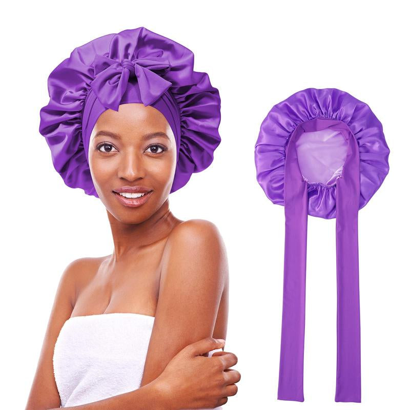 Silk-Like Satin Double-Layer Hair Cap