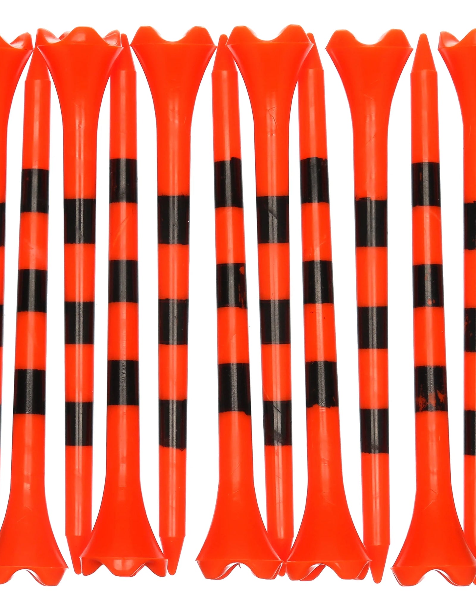 Pride Performance Plastic Golf Tees, 3-1/4" Length, Striped Fruit Mix, 25 Count, Low-Resistance Head for Golf, Longer Drives, Durable Plastic