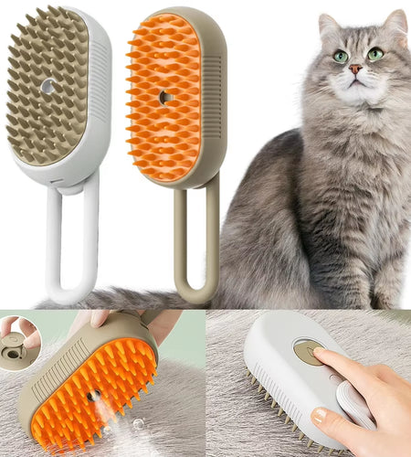 Pet Steam Brush Steam Cats Comb Electric Sprayer for Massage Wool Cat Brush Vaporizer Hair Removal Grooming Pets Accessories