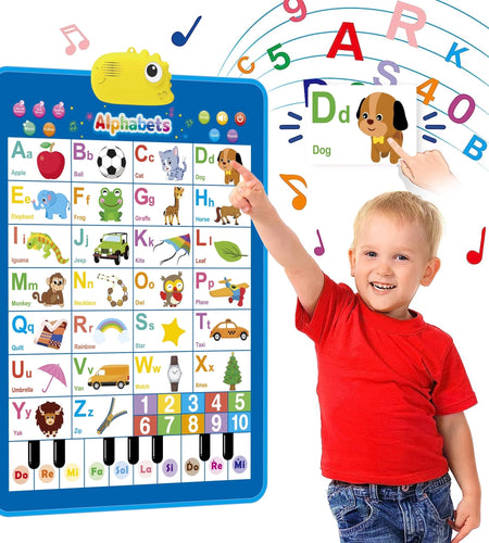 Electronic Alphabet Wall Chart, ABC Chart Learning Toys for 3 to 4 Year, Alphabet Charts for Kids, Educational Boy Toys 2 3 Years Old