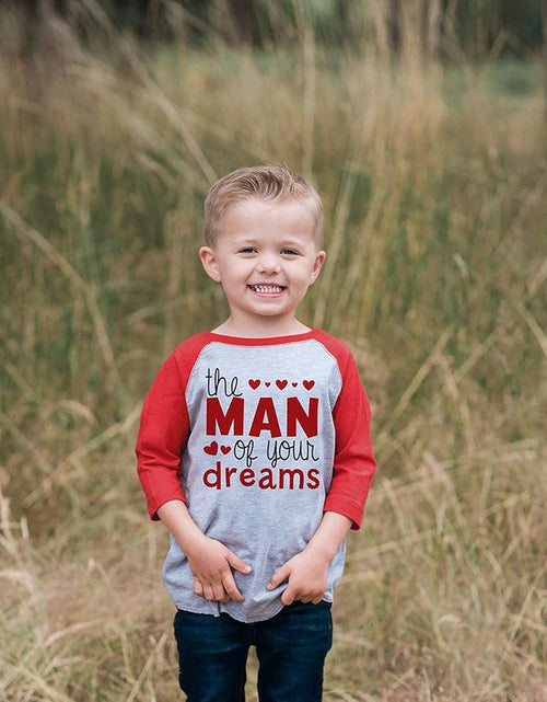 Load image into Gallery viewer, Boy'S Valentine'S Day Toddler Vintage Baseball Tee
