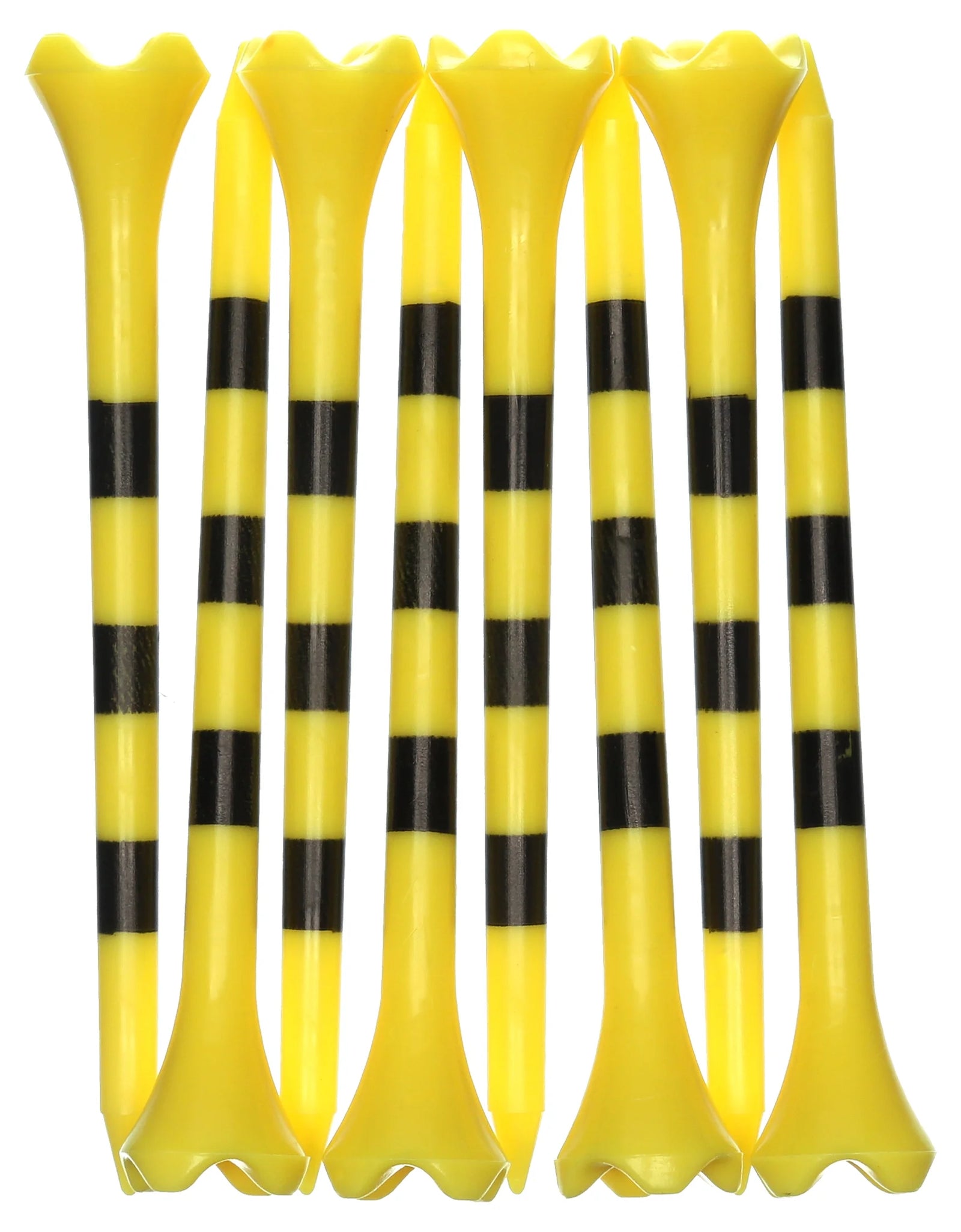 Pride Performance Plastic Golf Tees, 3-1/4" Length, Striped Fruit Mix, 25 Count, Low-Resistance Head for Golf, Longer Drives, Durable Plastic