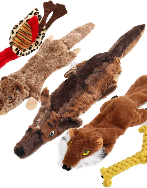 Load image into Gallery viewer, 5 Dog Squeaky Toys for Small Dog, No Stuffing
