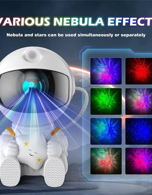 Load image into Gallery viewer, Galaxy Star Projector Night Light Astronaut Space Ceiling LED Lamp for Bedroom Home Decor Kids Gift - Starry Nebula Projector
