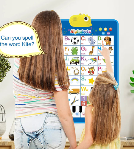 Electronic Alphabet Wall Chart, ABC Chart Learning Toys for 3 to 4 Year, Alphabet Charts for Kids, Educational Boy Toys 2 3 Years Old