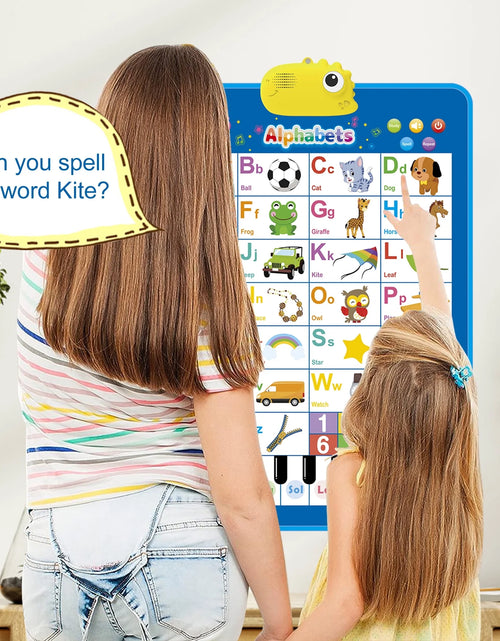Load image into Gallery viewer, Electronic Alphabet Wall Chart, ABC Chart Learning Toys for 3 to 4 Year, Alphabet Charts for Kids, Educational Boy Toys 2 3 Years Old
