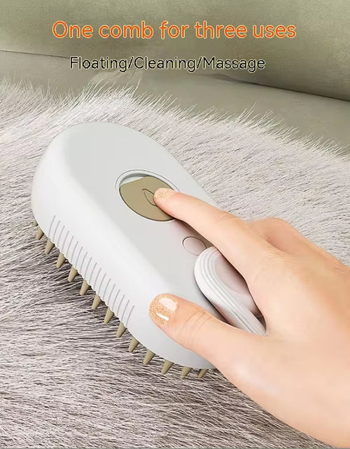 Load image into Gallery viewer, New Pet Spray Comb for Cats and Dogs Pet Electric Spray Hair Removal Comb One Key Spray Anti-Flying Massage Brush, Clean Massage
