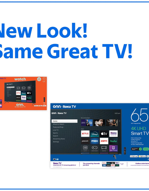 Load image into Gallery viewer, 65” Class 4K UHD Roku Smart Television, 100012587
