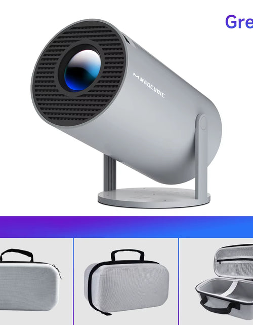 Load image into Gallery viewer, Projector HY300 Pro 8K Android 14 Dual Wifi6 290ANSI Allwinner H726 BT5.4 1080P 1280*720P Home Cinema Outdoor Projetor
