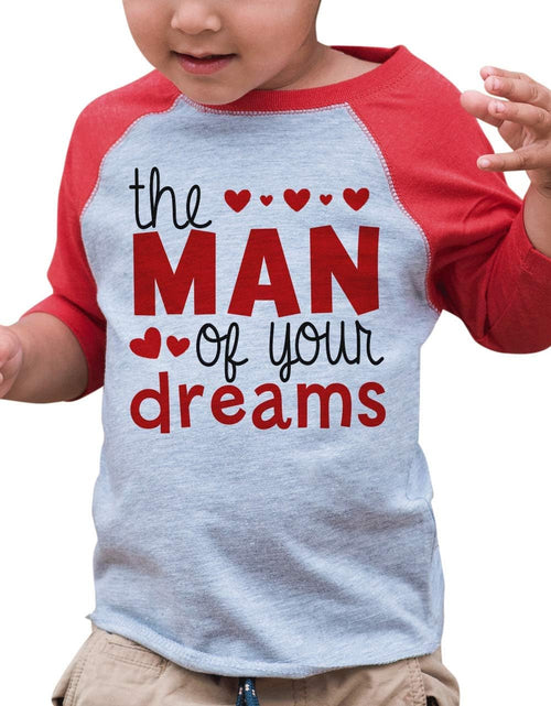 Load image into Gallery viewer, Boy'S Valentine'S Day Toddler Vintage Baseball Tee

