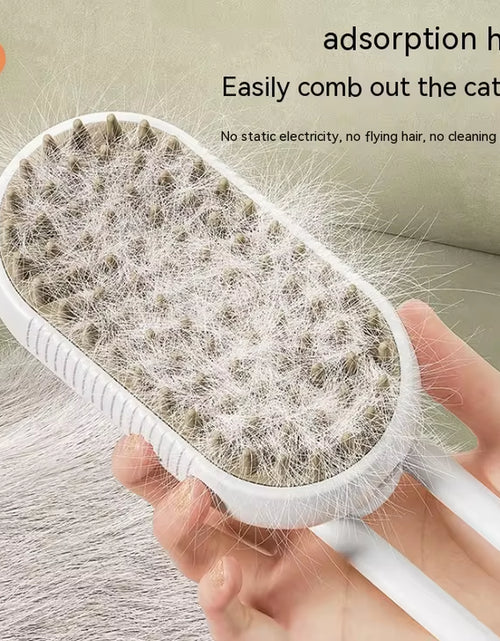 Load image into Gallery viewer, New Pet Spray Comb for Cats and Dogs Pet Electric Spray Hair Removal Comb One Key Spray Anti-Flying Massage Brush, Clean Massage
