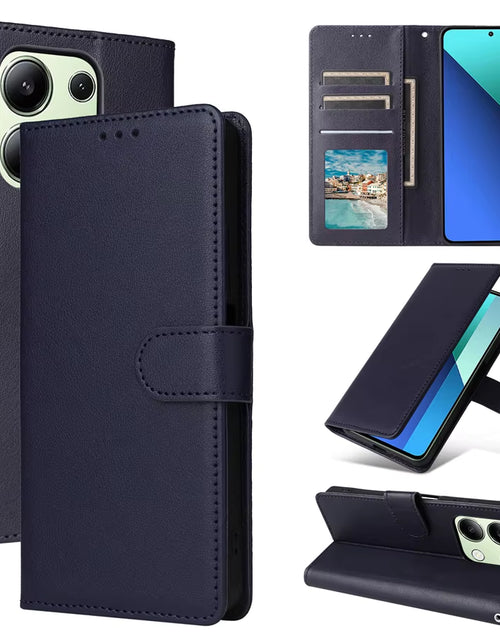 Load image into Gallery viewer, Wallet with Card Slot Kickstand Magnetic Flip Leather Case for Xiaomi Redmi Note 13 Pro plus 12 12S 11 11S 10 10S 9 Pro 8T 7
