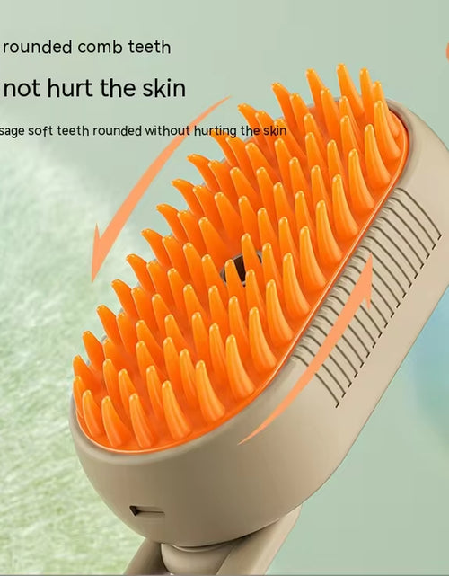 Load image into Gallery viewer, New Pet Spray Comb for Cats and Dogs Pet Electric Spray Hair Removal Comb One Key Spray Anti-Flying Massage Brush, Clean Massage
