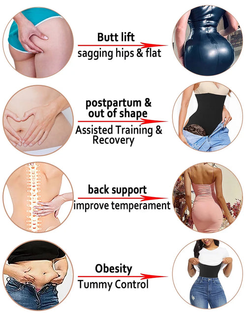 Load image into Gallery viewer, Butt Lifting Shapewear for Women Tummy Control Butt Lifter Panties Booty Lifter Shapewear Bigger Butt Lift Waist Shaper
