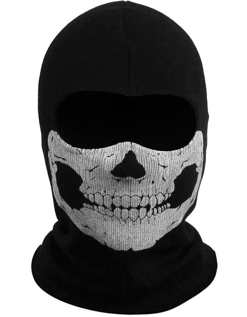 Load image into Gallery viewer, Motorcycle Game Balaclava Hood Ghost Skull Full Face Cover CS Halloween Mask US
