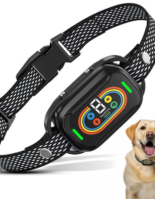 Load image into Gallery viewer, Dog Shock Collar for Large Dogs,Smart Bark Collar,Rechargeable anti Barking Training Collar with 7 Adjustable Sensitivity, with Beep Vibration
